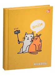 Записная книжка А6 96л "Графика. Кот-фотограф" 7БЦ, гл.лам., Listoff