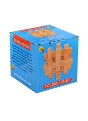 Деревянная игрушка Головоломка-2 (ИД-4192) (Рыжий кот) (7-99л.)