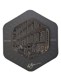 Магнит Кулачный бой, коллекция XIX век, с подвесом (Нижний Новгород) (нн 106)