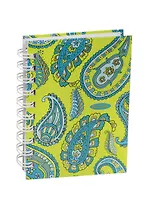 Записная книжка А6 100л кл. "Фантазия. Орнамент пейсли" 7БЦ, евроспираль, тисн.зол.фольгой, выб.лак, Listoff