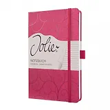 Блокнот для записей А5, 174стр Jolie, тверд.обложка, матовое покрытие с тиснен. "Пурпурная утонченность"