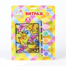 Витраж Смешарики (+ краска и кисточка) (7535-SC) (156231) (блистер)