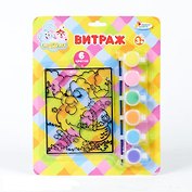 Витраж Смешарики (+ краска и кисточка) (7535-SC) (156231) (блистер)