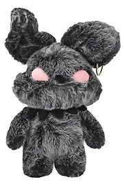 Мягкая игрушка Заяц с пирсингом (серый) (50см) (12-HZTOYS-grey)