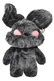 Мягкая игрушка Заяц с пирсингом (серый) (50см) (12-HZTOYS-grey)