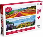 Пазл. Диптих. Цветочная панорама. Астрель 2х133. 05623