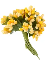 Цветы для декорирования "Соцветие" (жёлтый) (12 шт) (8,5 см)