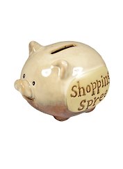 Копилка Поросенок Shopping spree (13х9х8) (7879022)
