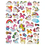 Наклейки Единороги , 20,5 х 30 см, 2 вида