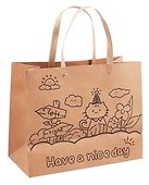 Пакет А4 32*25,5*15 "Have a nice day" дет., крафт, бум.мат.ламинат - 2