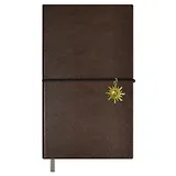 Ежедневник недат. А6 120л "Снейк" серо-коричневый, иск.кожа, тв.переплет, тиснение фольгой, офсет, ляссе