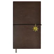 Ежедневник недат. А6 120л "Снейк" серо-коричневый, иск.кожа, тв.переплет, тиснение фольгой, офсет, ляссе