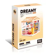 8001 Конструктор интерьерный для детского творчества – сборный домик Fairy Care «Круглосуточный магазин», количество деталей - 92 (материалы: пластик, металл, картон), со световыми эффектами (подсветк