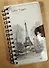 Блокнот Эйфелева башня на пружине c кнопкой (крафт) (196стр) (10,5х18,5) - 1