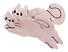 Заколка Котик перламутр (пластик) (12-3617-202510-SCOS-118) (Lafilaf) - 2