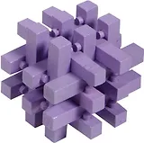 Головоломка 3D деревянная Фиалковый (15-MITOYS-MT6871) (3+) (упаа)