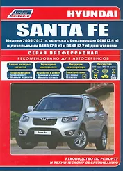Hyundai SANTA FE. Модели 2009-2012 гг. выпуска с бензиновым G4KE (2,4 л.) и дизельными D4HA (2,0 л. Common Rail), D4HB (2,2 л. Common Rail) двигателями. Руководство по ремонту и техническому обслуживанию