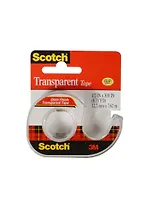 Лента клейкая 12,7мм*7,62м, прозрачная, диспенсер, блистер, 3M