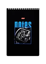 Блокнот А5 60л кл. "Моб.телефон/Часы" гребень, жесткая подложка, Hatber