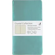 Записная книжка, Эксмо Listoff А6 (100*181) 96л Crystal Collection.Голубой лед обложка металлизиров.искуств.к