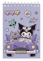 Блокнот А6 60 листов, клетка, "Куроми-3" гребень