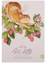 Тетрадь в клетку Languo, Flying cat, 44 листа, в ассортименте