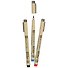 Ручки капиллярные 03цв Pigma Micron PN 0.4мм-0.5мм черный, синий, красный, Sakura - 1