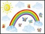 Наклейки для дома, Декоретто,  "Радуга"