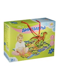 Пазл Step puzzle Напольный пазл-мозаика Baby Step Динозавры (большие) 70101