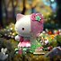 Коллекционная фигурка Mighty Jaxx Hello Kitty Floral Daydream Series (19см) (71167) - 1
