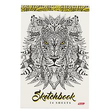 Альбом для рисования «Doodle-art» Hatber А4, 24 листа, спираль, в ассортименте