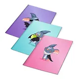 Обложки 03шт д/тетрадей гологр. "Супер мышь" 213*346мм