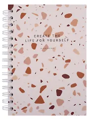 Тетрадь в клетку Be Smart, Terrazzo, 120 листов, коричневая