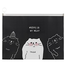 Папка на молнии A4 «Neko's Life», с расширением, в ассортименте