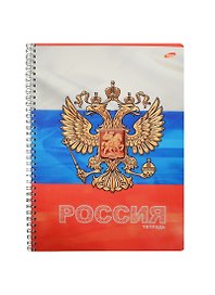 Тетрадь общая «Россия», 96 листов в клетку, А4, в ассортименте - Academy Style