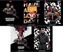 Тетрадь общая «Atomic heart», 48 листов в клетку, A5, в ассортименте - Atomic Heart