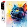 Алмазная мозаика "Черный котенок" 40х50 см.