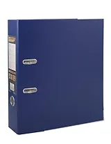 Папка архивная 70мм А4 синяя, бумвинил, прозр.карман,
