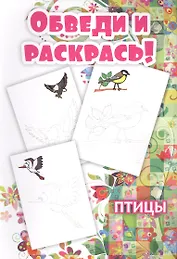 Обведи и раскрась! Птицы