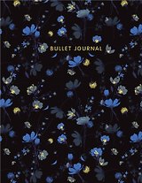 Книга для записей А5 144стр тчк. "Bullet Journal (полночные цветы)"