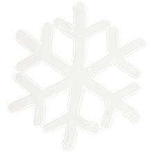 Наклейка витражная Снежинка (23х28) (594-076) (Авангард)