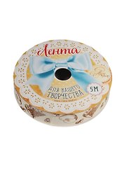 Лента декоративная Рецепты счастья (1237076) (1,5см х 5м) (Арт Узор) (катушка)