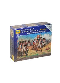 Сборная модель ЗВЕЗДА, Солдаты Французская линейная пехота (1:72) 6802