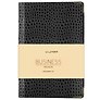Ежедневник дат. 2027г. А6 176л "BUSINESS PREMIUM. Lizard" черный, иск.кожа, обл.поролон, мет.уголки, тонир.блок, зол.торец, 2 ляссе