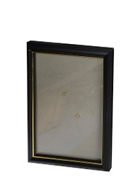 Рама 20*25 деревянная, цв. черный с золотом, со стеклом, Двуреченский