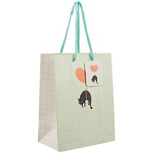 Подарочный пакет «Cat and heart», А5