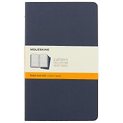 Книга для записей «Cahier Journal Large. Синяя. 3 Шт», А5, 46 листов, линованная, картон, Moleskine
