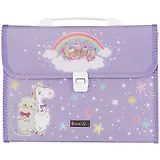 Портфель А4 12отд. " Басик и Единорог"