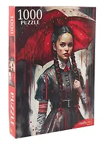 Пазл "Девушка с красным зонтиком". 1000 элементов