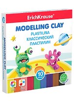 Пластилин 10цв 150гр "Monsters", к/к, стек, ErichKrause